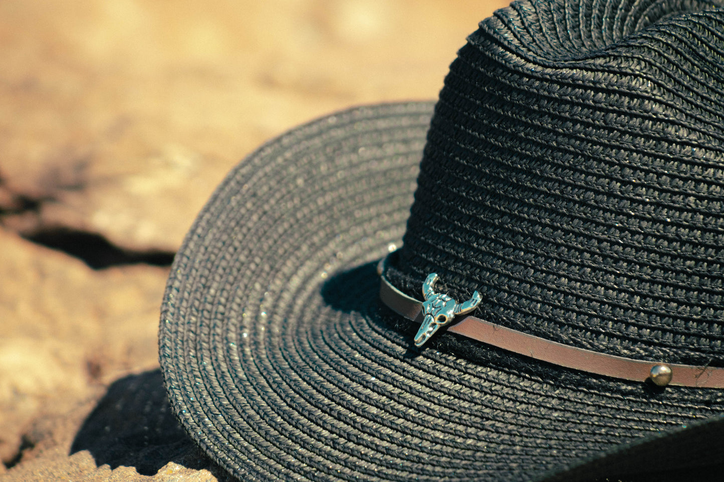 Western Straw Cowboy Hat – Black or Natural | Harbour Hat