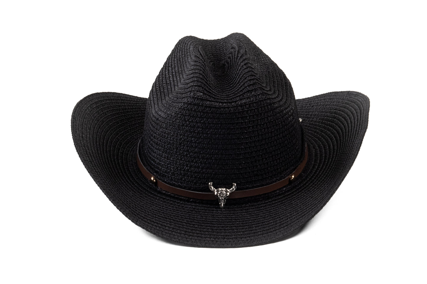 Western Straw Cowboy Hat – Black or Natural | Harbour Hat