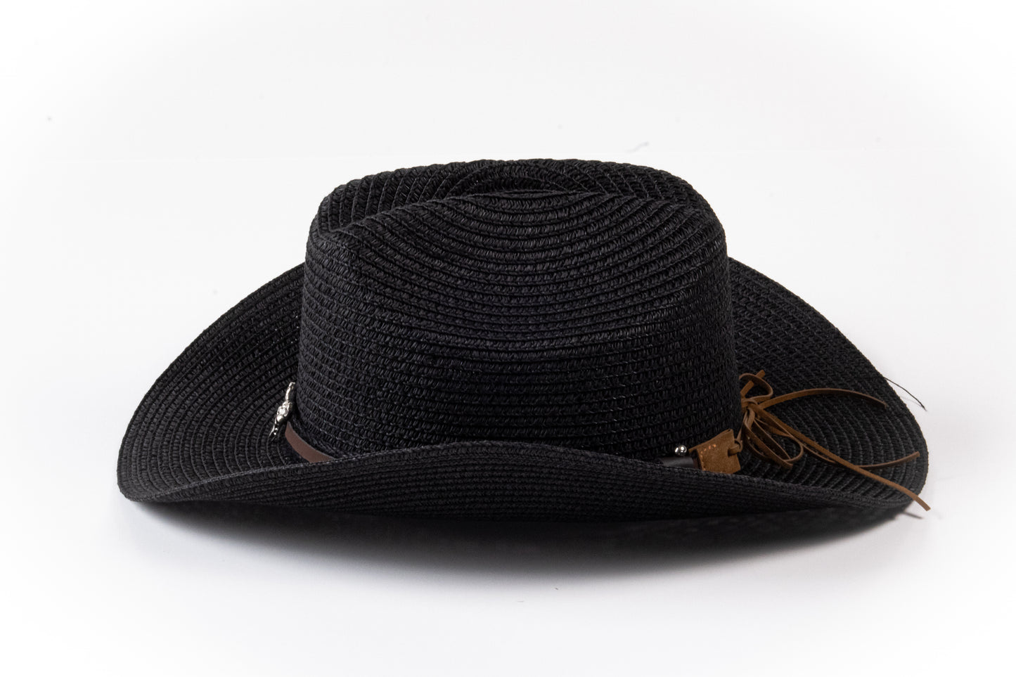Western Straw Cowboy Hat – Black or Natural | Harbour Hat