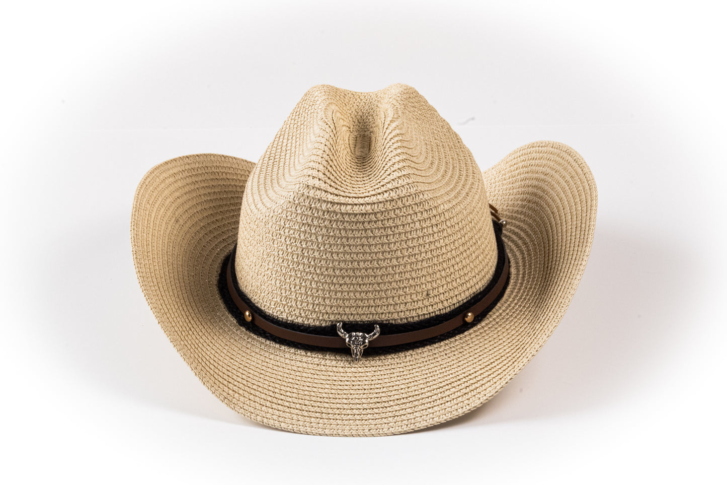 Western Straw Cowboy Hat – Black or Natural | Harbour Hat