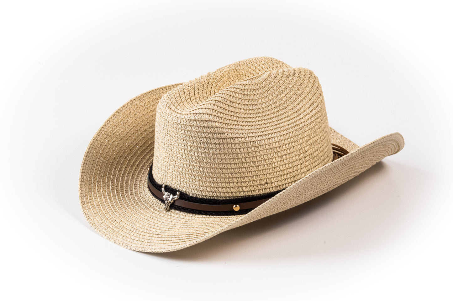 Western Straw Cowboy Hat – Black or Natural | Harbour Hat
