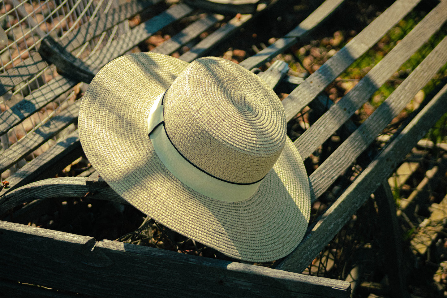Women's Boater Straw Hat – Natural with Cream Band | Harbour Hat